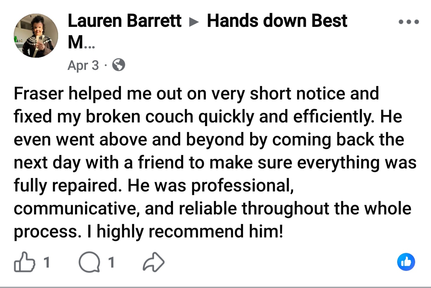 Customer review from Danielle Graced